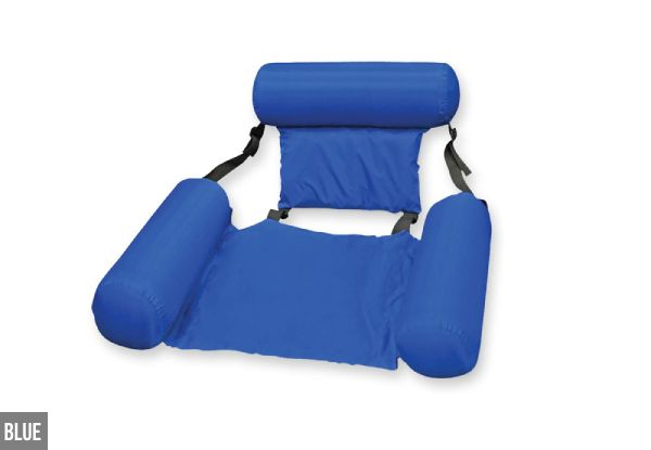 Inflatable Swimming Pool Chair - Two Colours Available - Option for Two-Pack