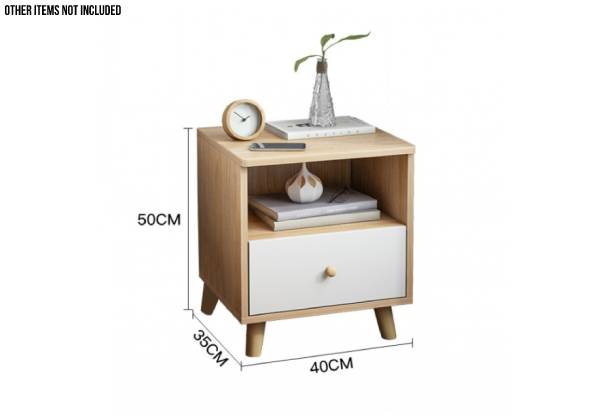 Ava Modern Bedside Table with Drawer
