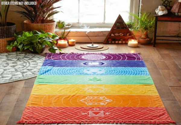 Chakra Yoga Mat - Two Sizes Available & Option for Two with Free Delivery