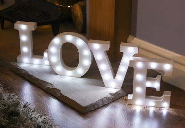 $12.50 for a Warm White LED Letter or Number