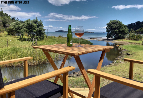 Two-Night Coromandel Beachside Glamping Stay in a Deluxe Pod for Two People incl. Late Checkout