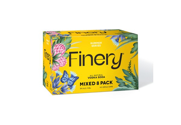 Finery Vodka Soda Range - Four Flavours Available incl. Summer Series