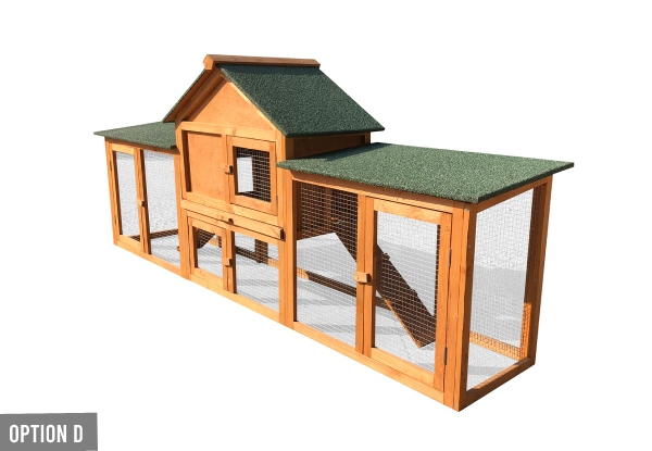 Wooden Rabbit Hutch Range - Four Options Available