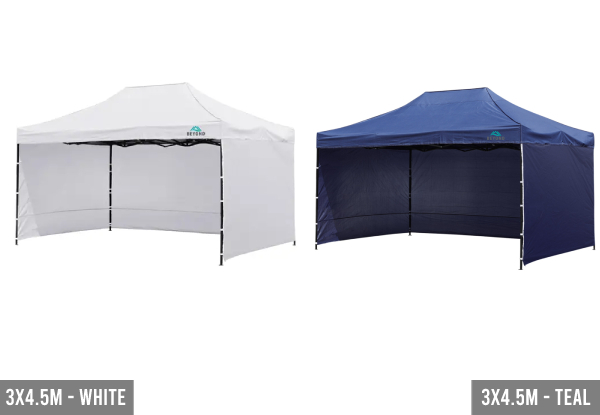 Beyond Gazebo with Three Side Walls - Four Colours & Three Sizes Available