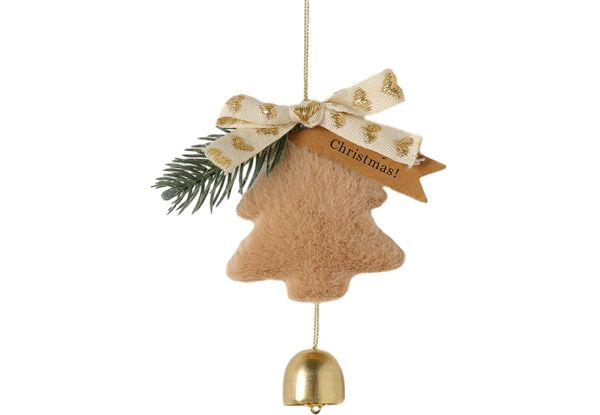 Two-Piece Christmas Tree Bell Ornaments - Available in Two Colours & Option for Two-Pack