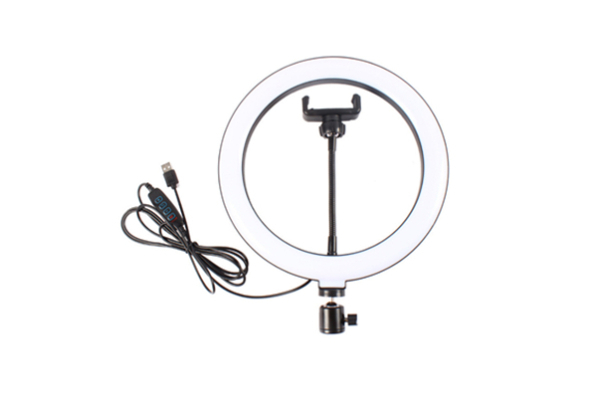 10-Inch Selfie Ring Light with Stand & Three Phone Holders