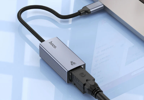 Hoco USB-C to RJ45 Gigabit Ethernet Adaptor