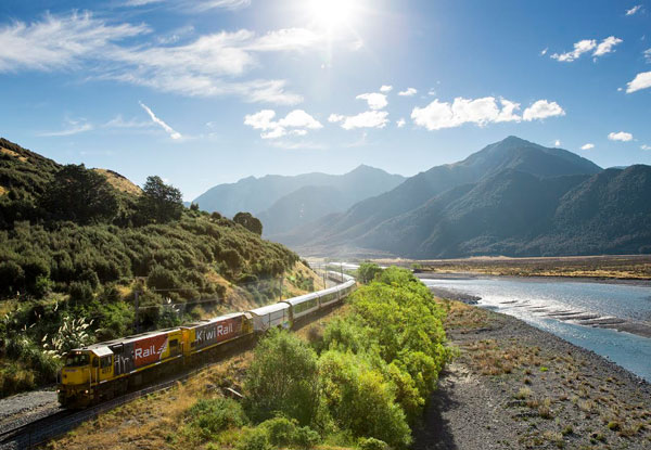 TranzAlpine 'Heart of the West Coast' Experience for Two People incl. Return Rail Passes from Christchurch to Greymouth, One Night's Accommodation at Coleraine Motel & One Day Car Hire