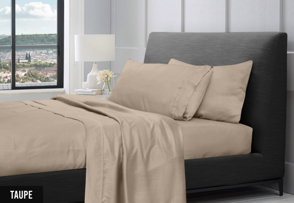 Bedding N Bath 1200TC Pure Egyptian Cotton Sheet Set - Available in Four Colours & Three Sizes