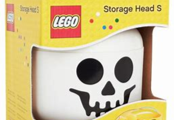 Lego Storage Skeleton Head - Available in Two Sizes