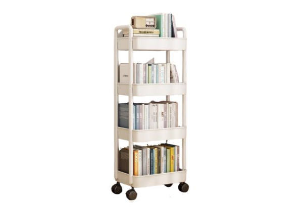 Multi-Layer Floor Standing Mobile Storage Trolley Rack