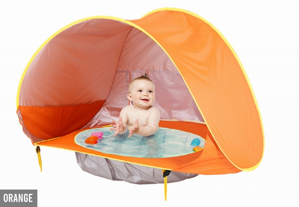 UV-Protection Pop-Up Beach Tent with Pool - Three Colours Available