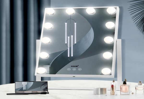 Maxkon Mirror with 12 LED Lights