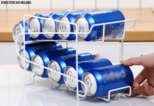 Stylish Soda Can Beverage Dispenser Rack