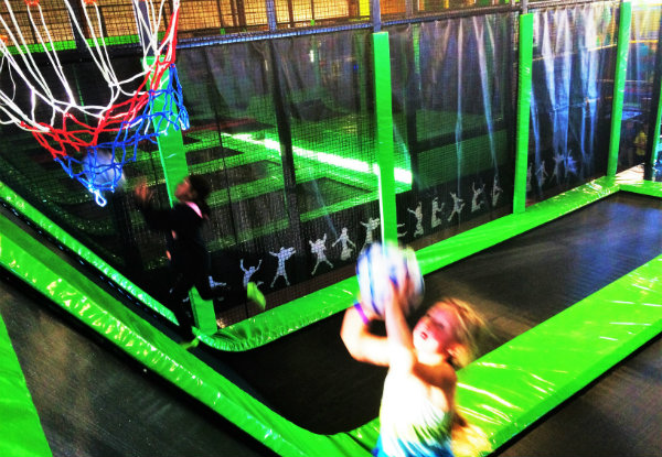 One Hour of Indoor Trampolining & Jumperama Non-Slip Socks - Newtown Location Only