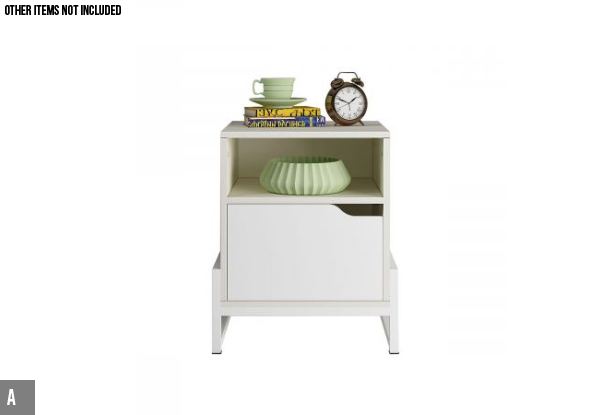 Bedside Table Range - Five Styles & Two Colours Available