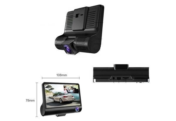 1080P Three-Channel Car Dash Camera