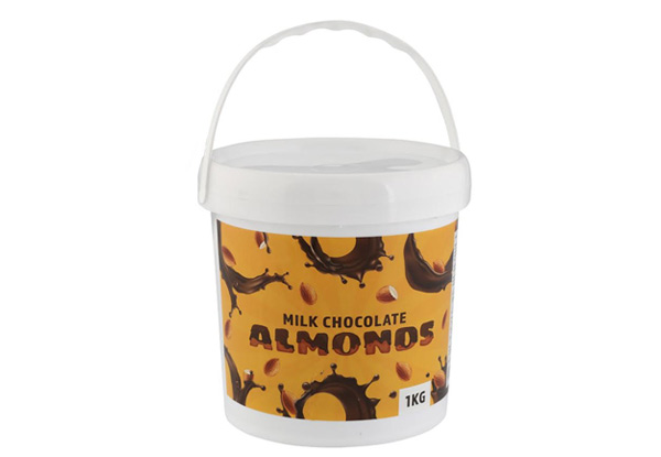 1kg Party Bucket of Milk Chocolate Almonds