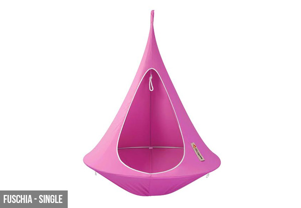 Cacoon Hanging Tent - Two Sizes & Six Colours Available with Free Metro Delivery