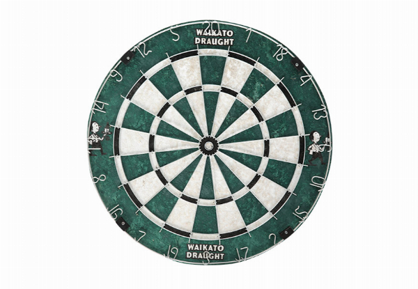 Dartboard Cabinet & Darts Set - Option for Waikato Draught or Speights