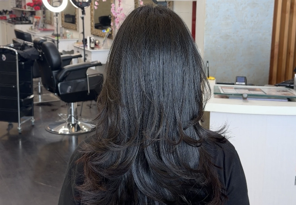 Restyle Cut, WellaPlex Treatment, Head Massage & Wash