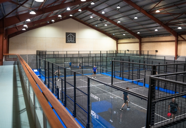 One-Hour Court Hire at Padel House Wellington incl. Padels & Ball Hire - Off-Peak Monday to Friday Bookings
