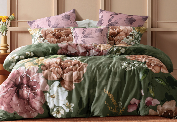 Chiara Super King Duvet Cover Incl. Pillowcase - Option for Extra Filled Cushion or European Pillowcase - Elsewhere Pricing $249.99