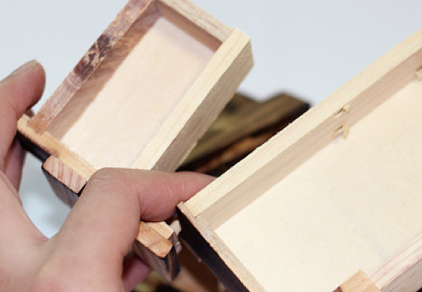 Wooden Puzzle Hidden Compartment Box