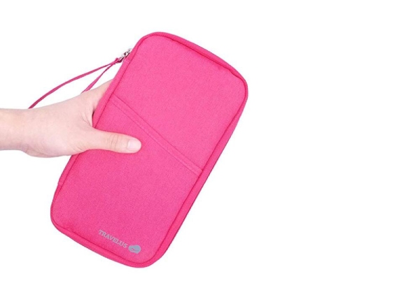 Two-Pack Travel Organiser Document Wallet Holder - Five Colours Available