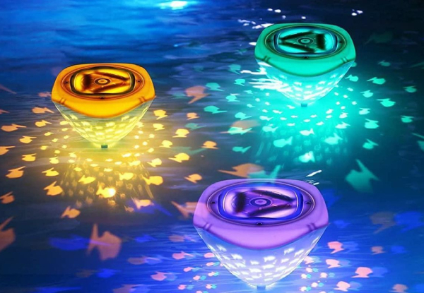 LED Floating Underwater Pool Lights - Option for Two-Pieces