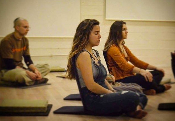 Your Choice of Yoga Class with One Social Two-Course Vegetarian Meal - Options for Three or Five Classes, or Unlimited Workshops