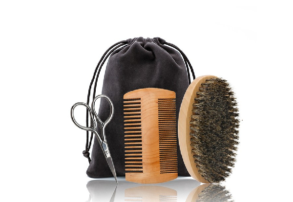 Three-Piece Hair & Beard Care Set