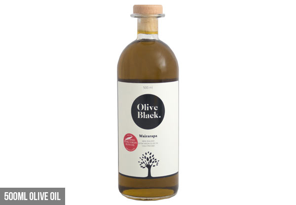 Olive Black Extra Virgin Olive Oil Range - Four Options Available with Free Delivery