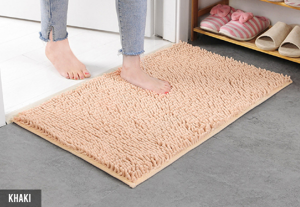 Non-Slip Absorbent Microfibre Door Mat - Six Colours Available