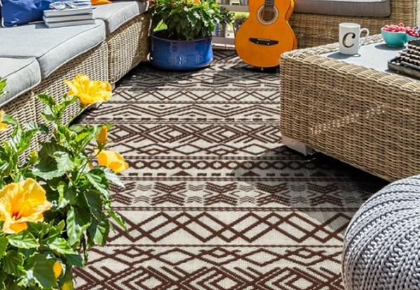 Outdoor Boho Rug Mat - Four Colours Available