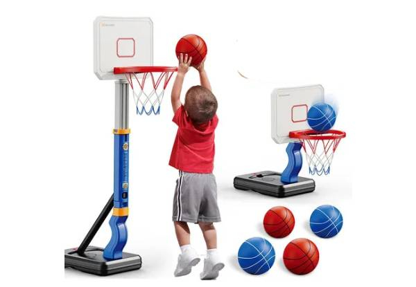 Kids Adjustable 2.3 to 4.5ft Basketball Hoop