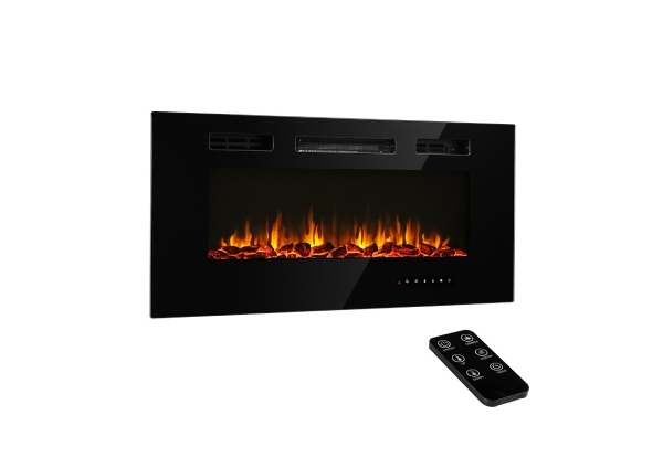 Maxkon 40 Inch Wall Recessed Mounted Electric Fireplace