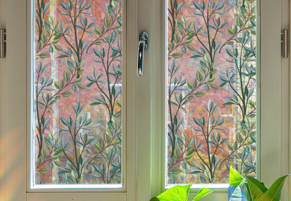 Glass Window Static Cling Film Sticker - Available in Two Styles & Option for Two Sheets