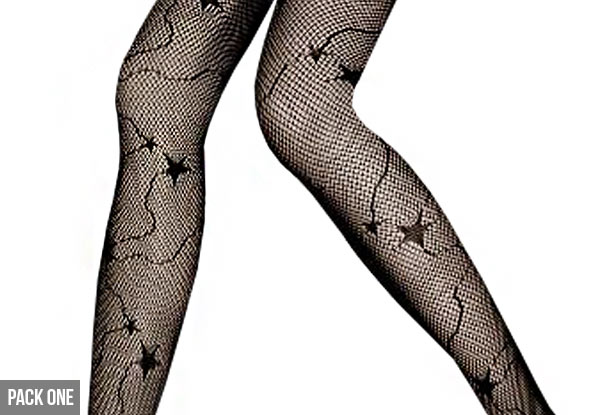 Three Pack of Patterned Tights Two Options