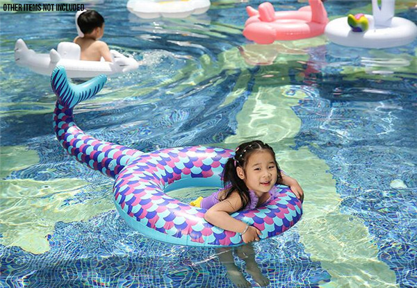 Inflatable Mermaid Swim Ring - Two Sizes Available
