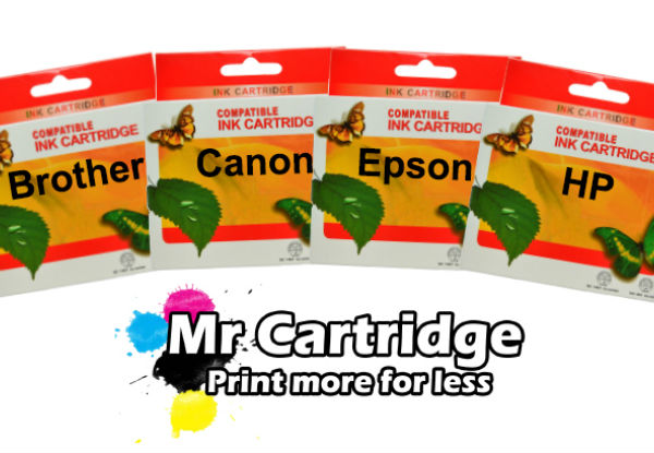 Five Ink-Cartridges Compatible with Epson, Brother or Canon Printers - Options for a Set of Premium Ink Cartridges, Hewlett Packard Ink Cartridges or New Release Cartridges with Free Delivery