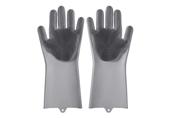 Magic Silicone Cleaning Scrubber Gloves