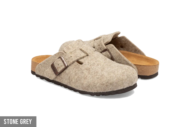 Ozwear Ugg Aussie Soft Footbed Wool Felt Unisex Slipper - Available in Two Colours & 10 Sizes