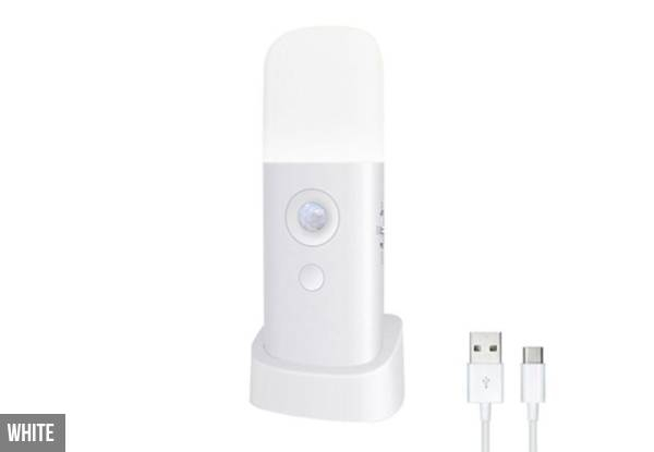 Rechargeable Motion Sensor Night Light - Two Colours Available
