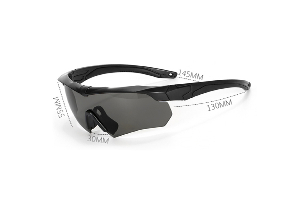 Polarised Glasses with Three Lenses - Available in Three Colours & Option for Two-Pack