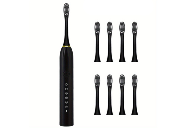 ProSonic T5 Electric Toothbrush incl. Eight Brush Heads - Available in Three Colours - Elsewhere Pricing $49.99