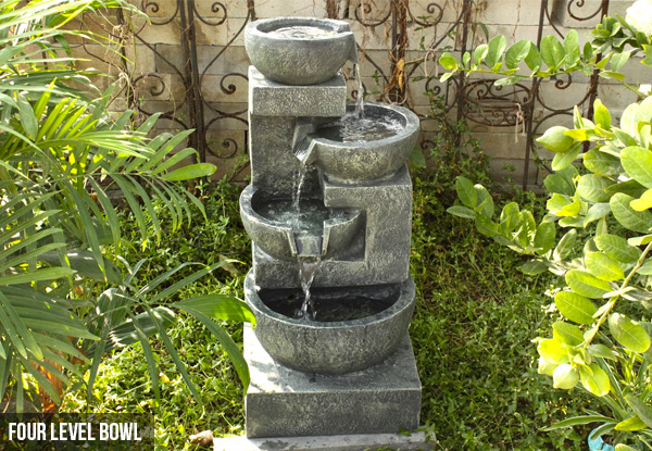 Solar-Powered Water Feature