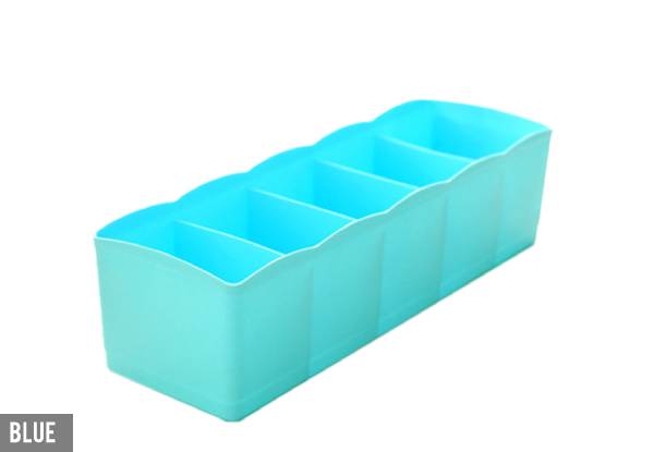 Underwear & Socks Organiser Storage Box -  Option for Two or Three Colours Available with Free Delivery