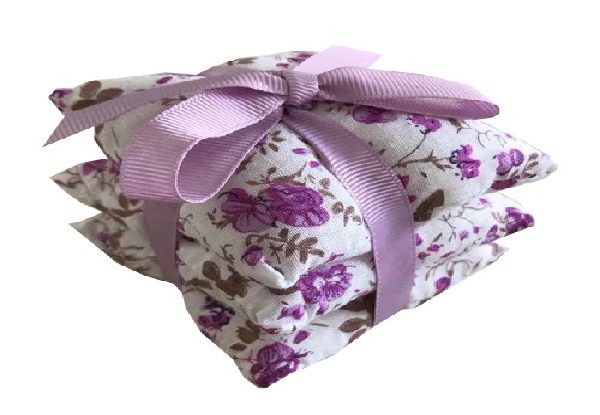 Set of Three Lavender Scented Cushion Sachets - Option for Two Sets
