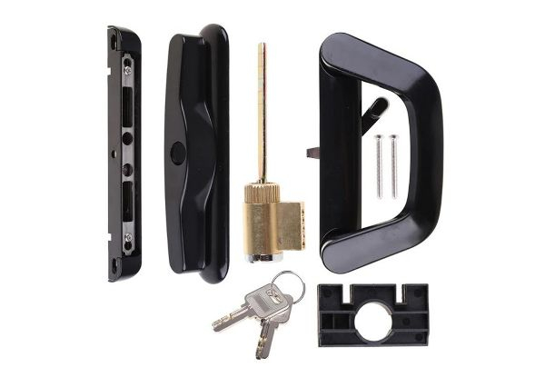 Sliding Door Lock Handle with Keys - Two Colours Available
